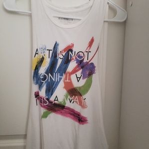 Colorful sleeveless shirt